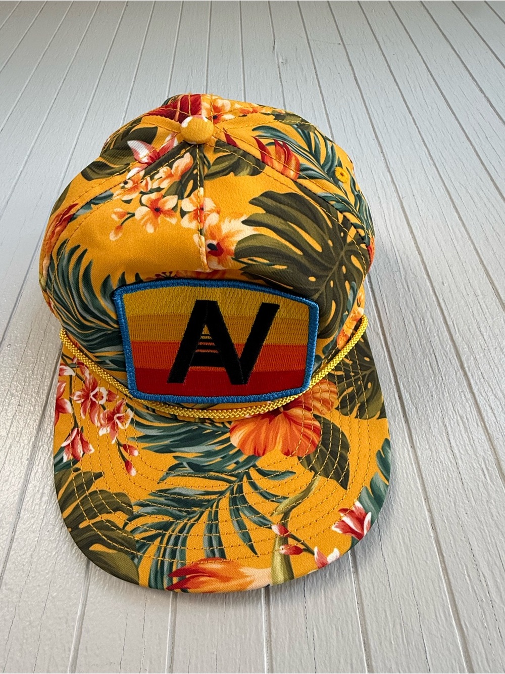 Aviator Nation Trucker Hat - Hibiscus Print- like new